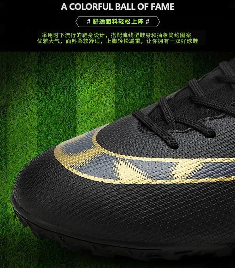 ⚽ Men's Quality Football Boots - Assassin Chuteira Campo TF/AG High Cut Soccer Shoes ⚽