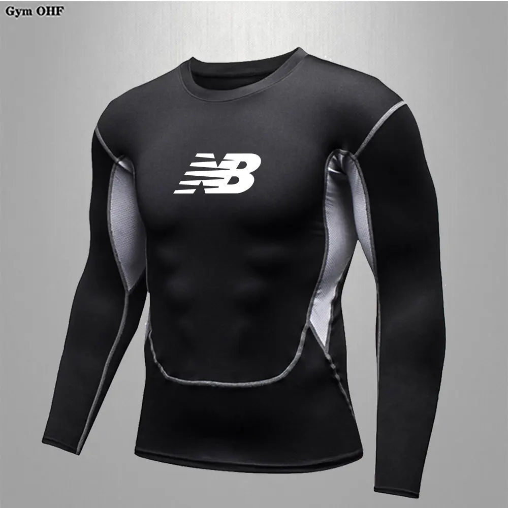 Men's Running Training Sportswear Cycling Slow Running Quick Drying Fitness Clothes Sanda Fitness Exercise Tight Fitting Clothes