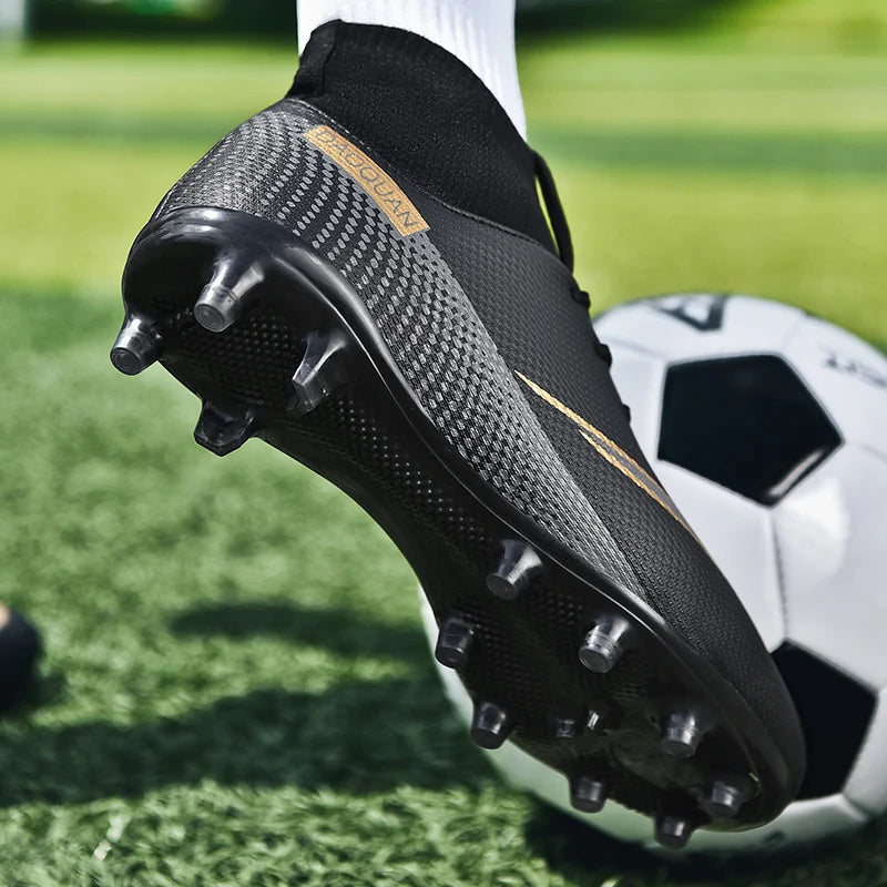 ⚽ Men's Quality Football Boots - Assassin Chuteira Campo TF/AG High Cut Soccer Shoes ⚽