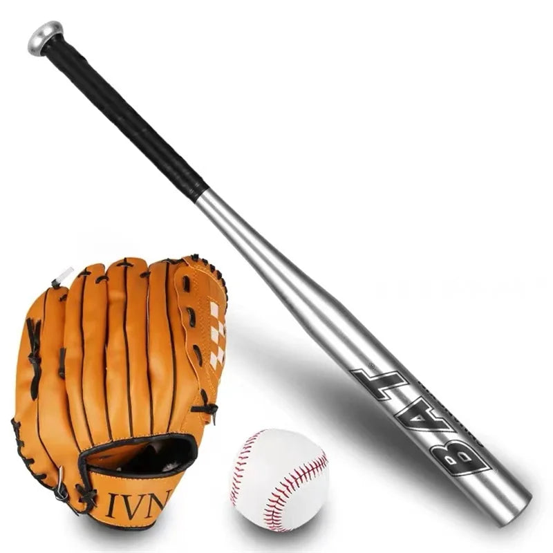 Baseball Sports Training Set: Aluminum Alloy Bat and Glove for Practice and Self-Defense