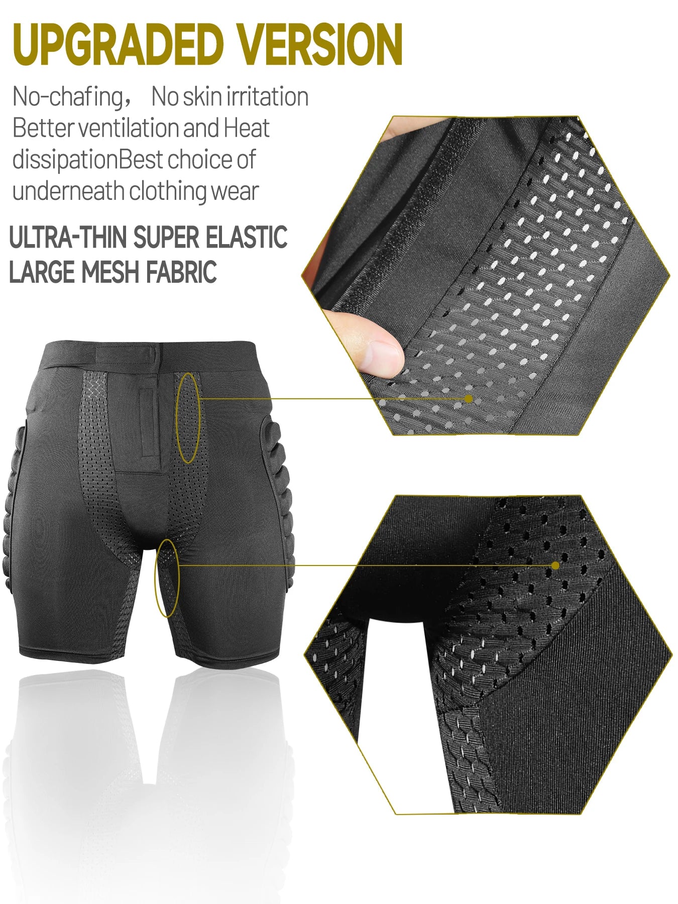 AVIVOR 3D Protective Shorts – Unisex Hip Protection for WINTER SPORT