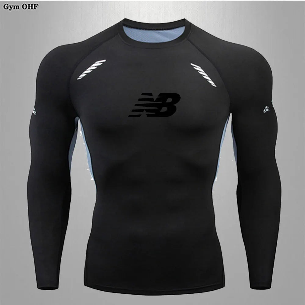 Men's Running Training Sportswear Cycling Slow Running Quick Drying Fitness Clothes Sanda Fitness Exercise Tight Fitting Clothes