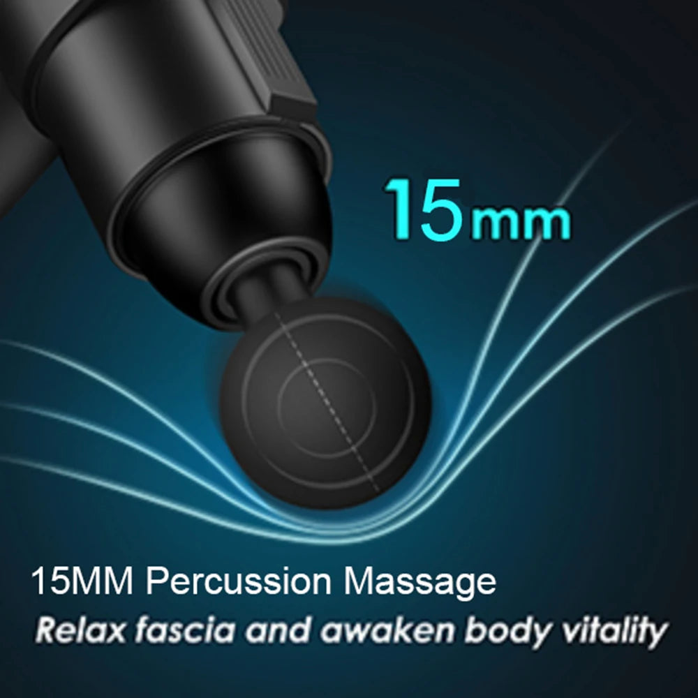 💪 24V Professional Massage Gun – Hot & Cold Compress | 12 Heads, High Frequency Fascia Gun for Deep Tissue & Neck Relaxation 🌟