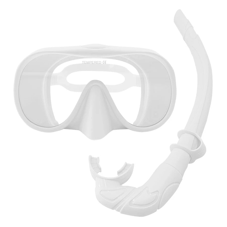 180° Full Face Diving Mask with Anti-Fog Snorkel Tube