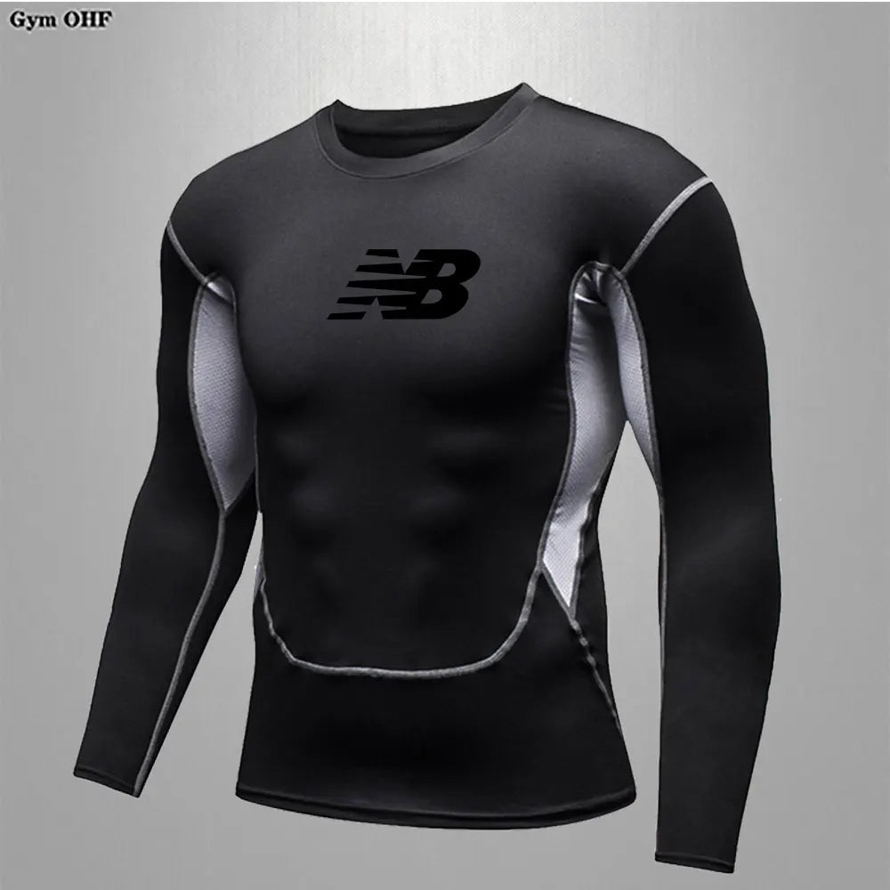 Men's Running Training Sportswear Cycling Slow Running Quick Drying Fitness Clothes Sanda Fitness Exercise Tight Fitting Clothes