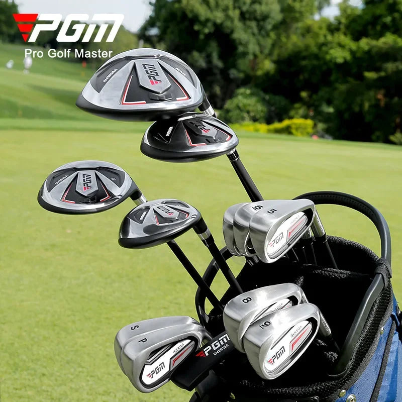 PGM Men's Right-Handed Golf Club Set: Complete Beginner's Full Set with High Fault Tolerance