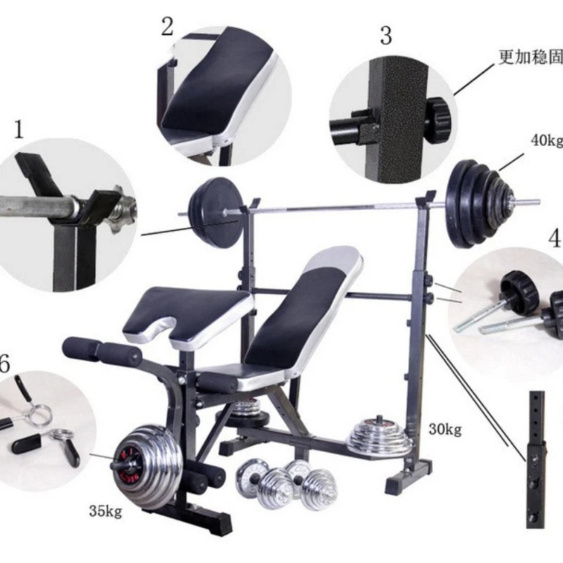 🏋️‍♂️ Adjustable Sit-Up Bench | Multifunctional Abdominal Exercise Machine