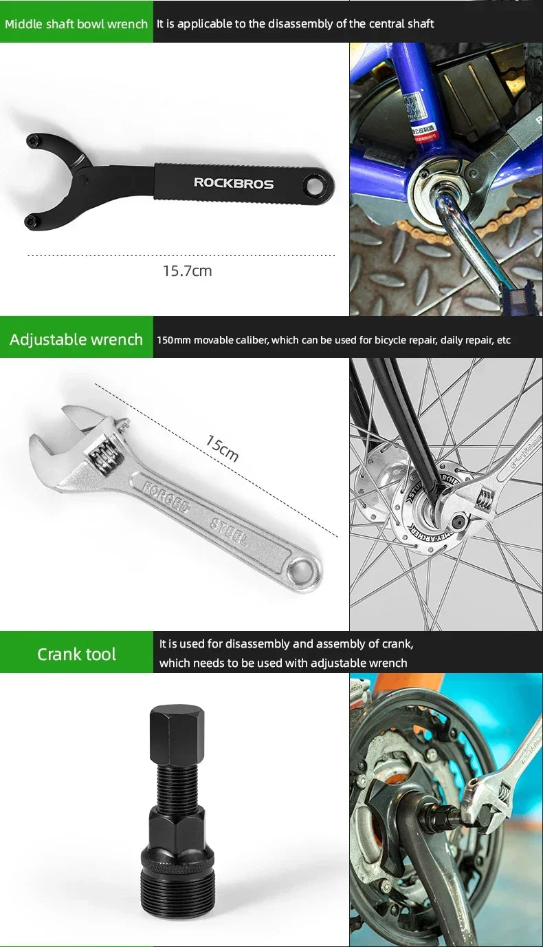 ROCKBROS Bicycle Tool Set: The Ultimate Cycling Repair Kit for Professionals