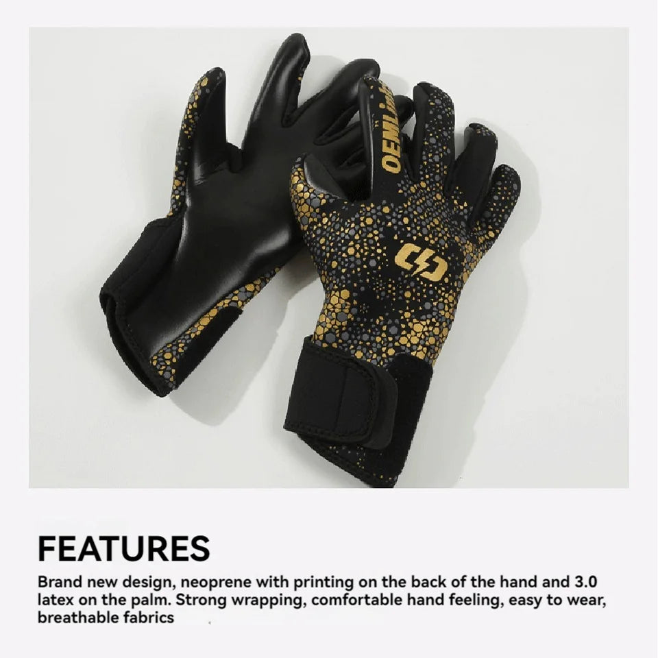 Professional Goalkeeper Gloves - Finger Protection Anti-Slip Soccer Training Gloves for Adults and Children