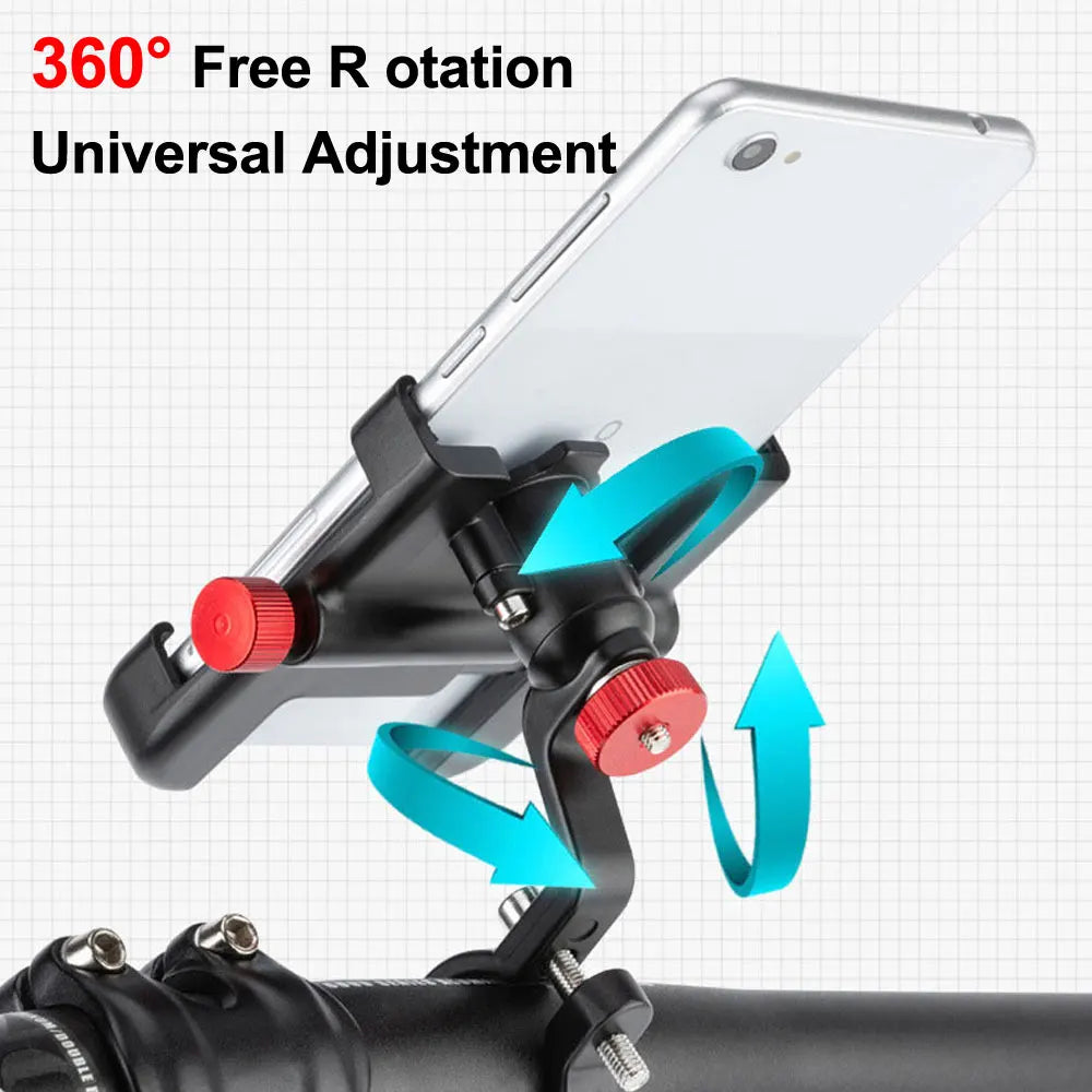 🚴‍♂️ NEWBOLER MTB Phone Mount Stand – 360° Rotatable Aluminum Adjustable Bike Holder | Non-Slip Cycling Bracket 📱