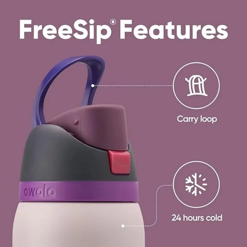 Portable Stainless Steel Thermos Sports Kettle with Pop-up Cover & Handle - 24oz, 32oz, 40oz