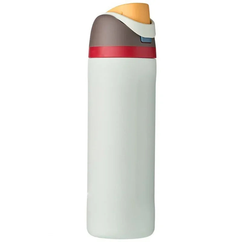 Portable Stainless Steel Thermos Sports Kettle with Pop-up Cover & Handle - 24oz, 32oz, 40oz