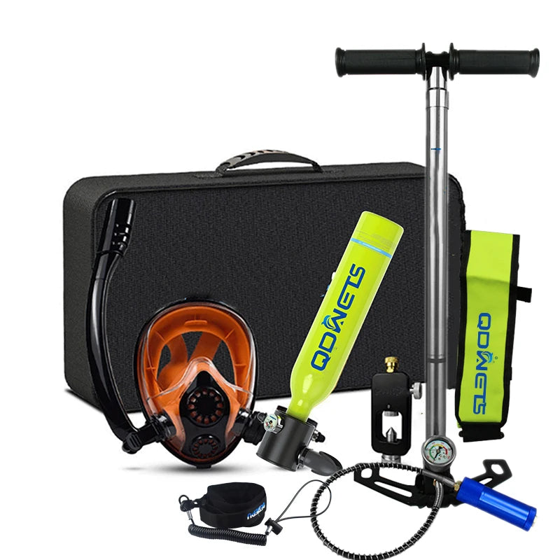0.5L Mini Scuba Diving Tank Set with Snorkel & Mask