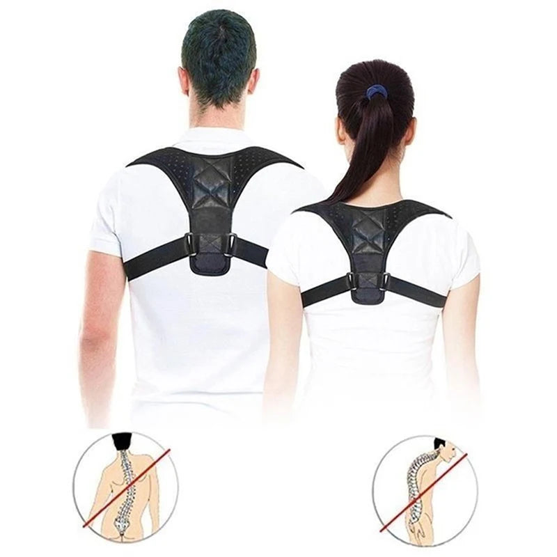 💪 Adjustable Back Brace Support | Invisible Shoulder Posture Corrector | Unisex Health Belt