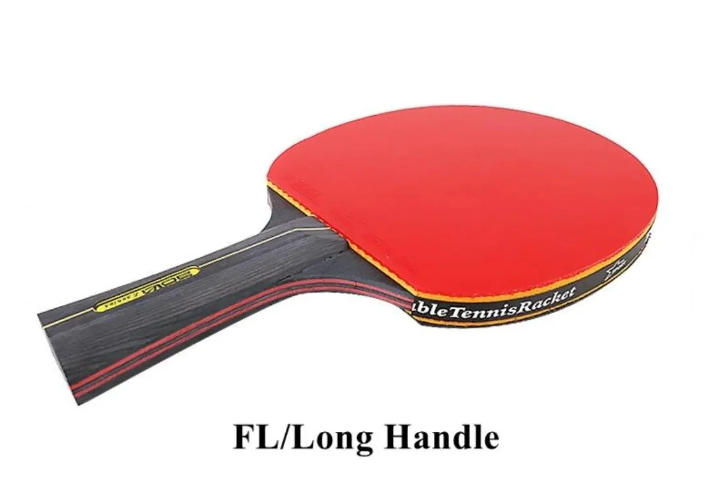 Professional 5/6 Star Table Tennis Racket Set - 2PCS with Pimples-In Rubber & High-Quality Blade