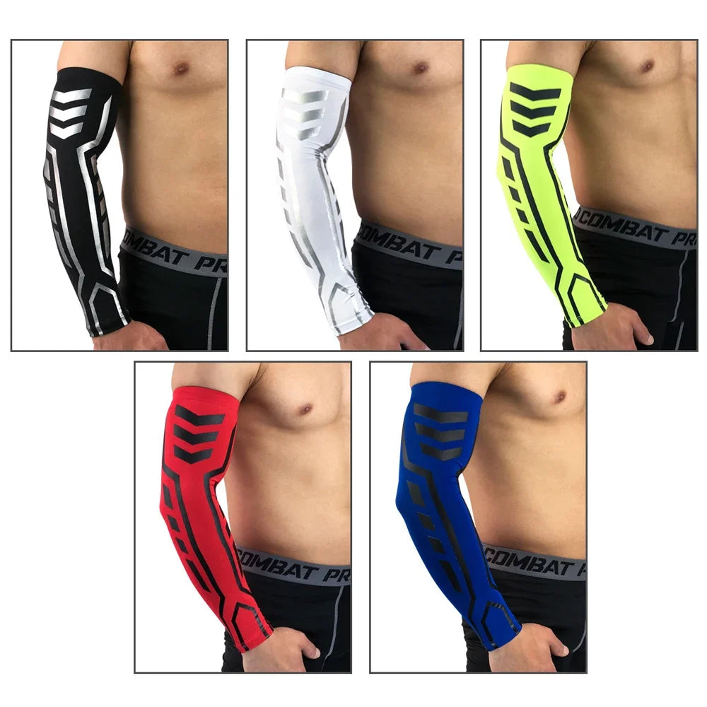 🏀 1Pcs Outdoor Compression Arm Sleeve – Breathable & Supportive | Ideal for Basketball, Volleyball, Baseball, Cycling, Running & Tennis 🌟