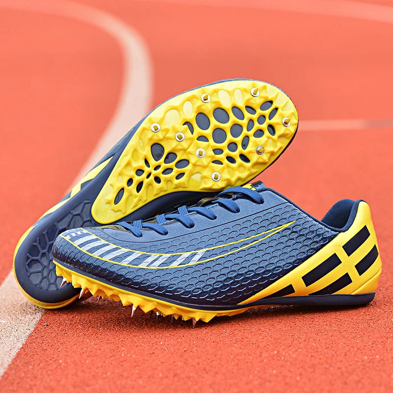 New Men’s Track & Field Shoes - Lightweight Waterproof Spikes for Running, Training, and Long Jump