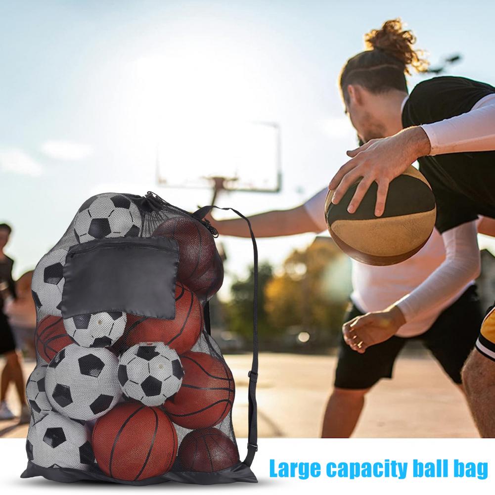 🏀 Drawstring Sports Ball Bag – Mesh Backpack for Football, Basketball, Soccer, Volleyball & Swimming Gear | Durable Ball Storage 🌟