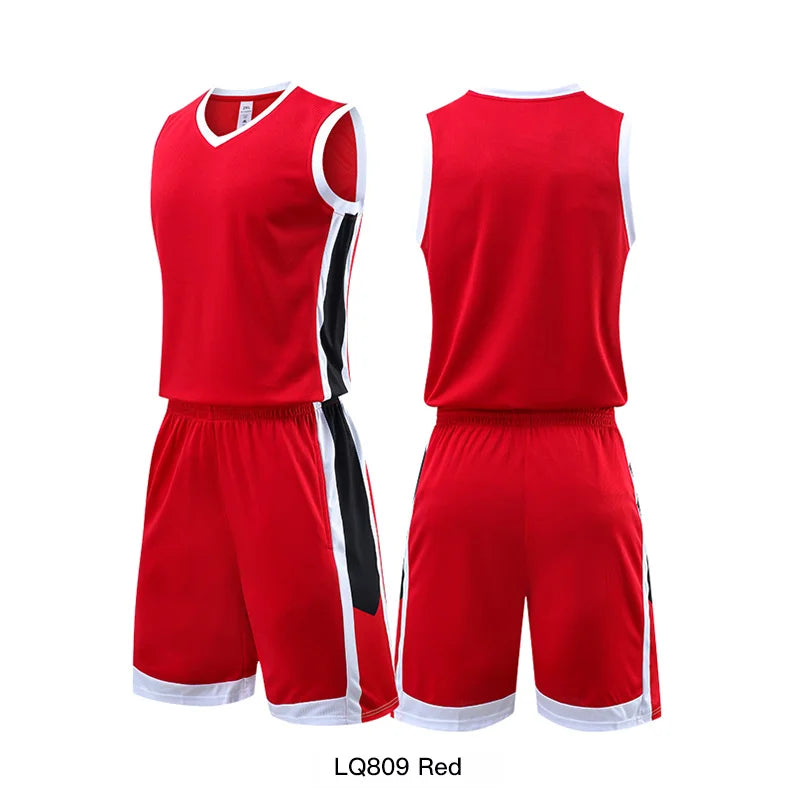 🏀 Customizable Basketball Jersey for Kids & Adults | Quick-Drying Training Uniforms & Tracksuits