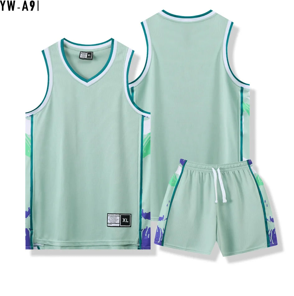 Customizable Quick-Dry Basketball Jersey for Kids & Adults – Perfect for Training and Play!