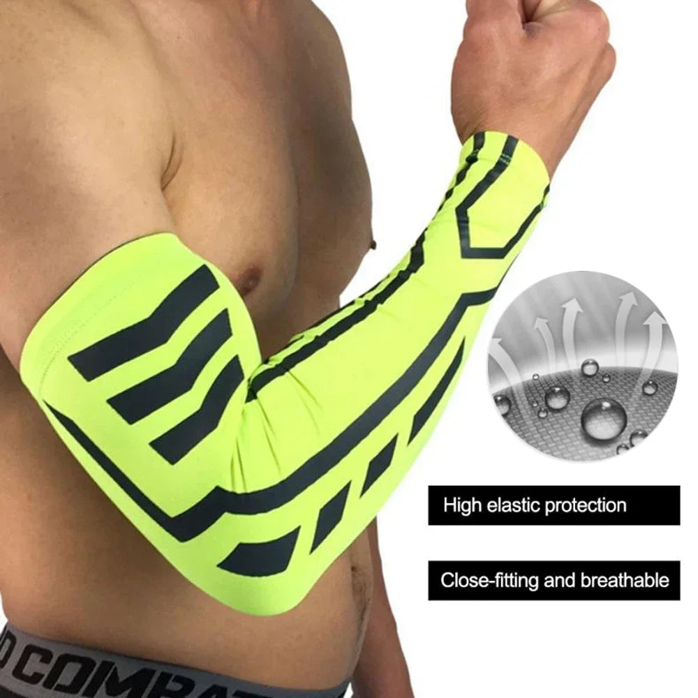 🏀 1Pcs Outdoor Compression Arm Sleeve – Breathable & Supportive | Ideal for Basketball, Volleyball, Baseball, Cycling, Running & Tennis 🌟