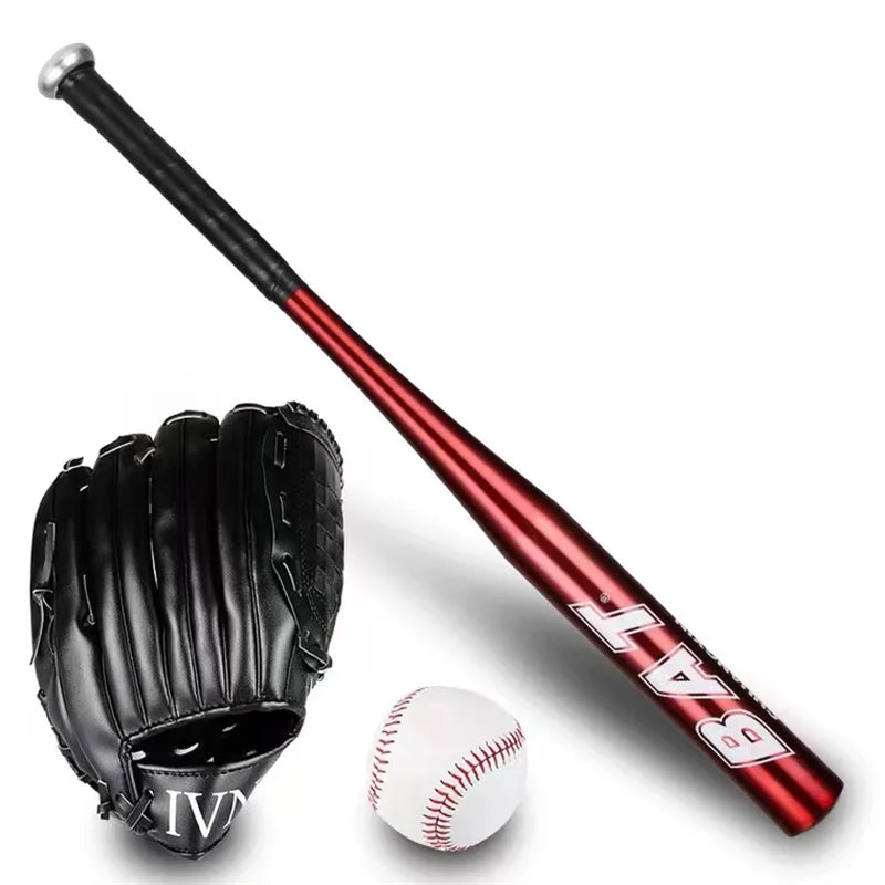 Baseball Sports Training Set: Aluminum Alloy Bat and Glove for Practice and Self-Defense