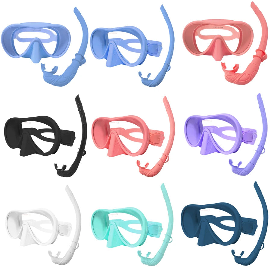 Anti-Fog 180° Full Face Snorkeling Diving Mask