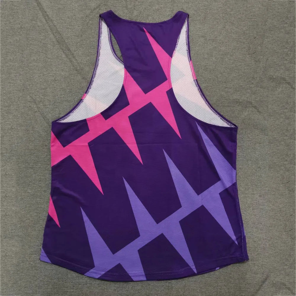 Men's Athletic Running Tank Top Ultra Lightweight Marathon Singlet Y-Back Shirts Dry Fit Workout Sleeveless T-Shirt Tank Tops