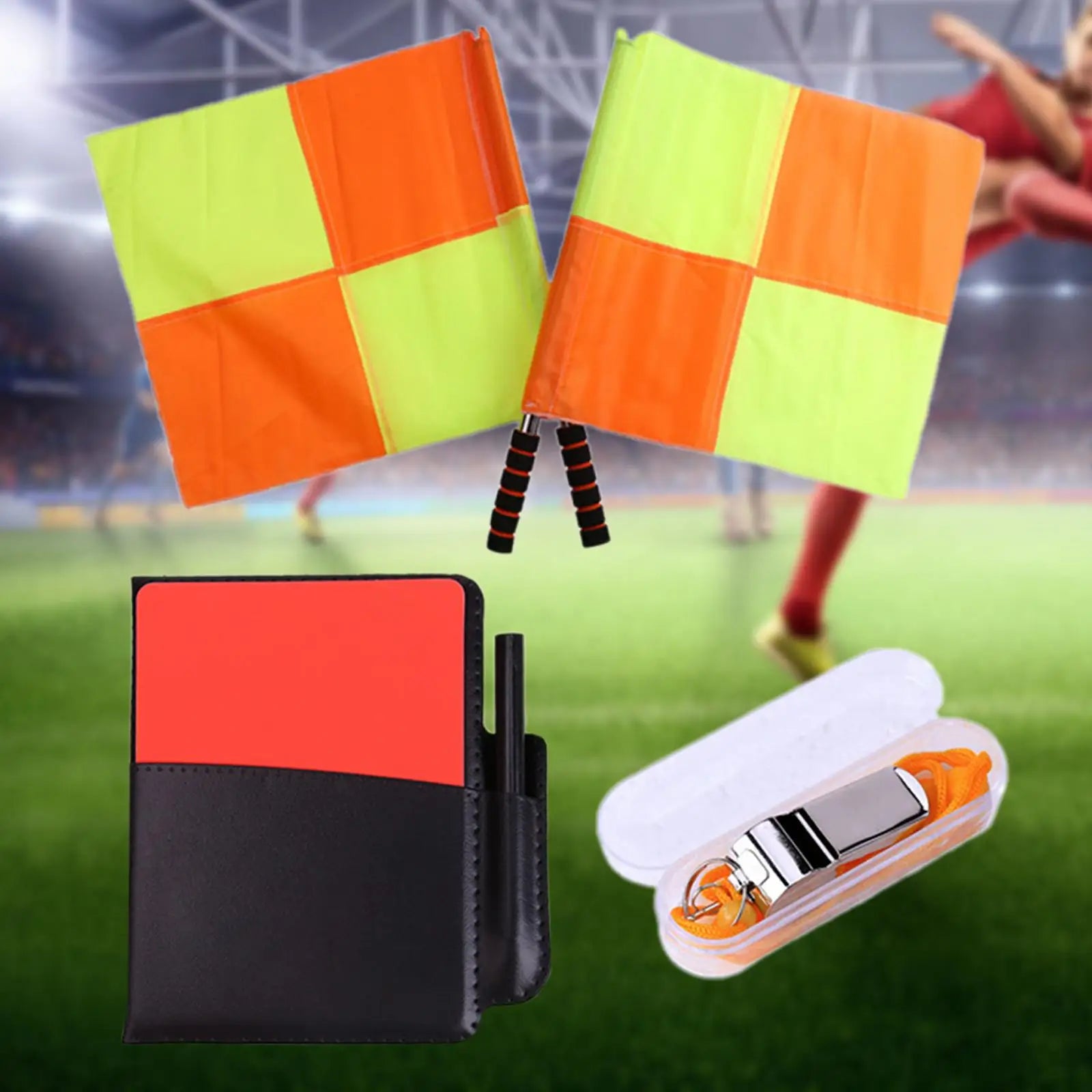 Professional Soccer Referee Flag Set - Essential Gear for Officiating