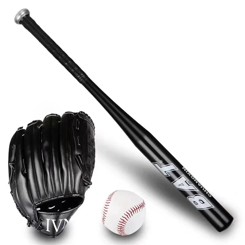 Baseball Sports Training Set: Aluminum Alloy Bat and Glove for Practice and Self-Defense