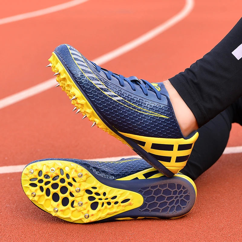 New Men’s Track & Field Shoes - Lightweight Waterproof Spikes for Running, Training, and Long Jump