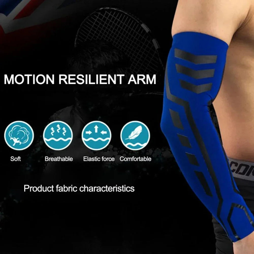 🏀 1Pcs Outdoor Compression Arm Sleeve – Breathable & Supportive | Ideal for Basketball, Volleyball, Baseball, Cycling, Running & Tennis 🌟