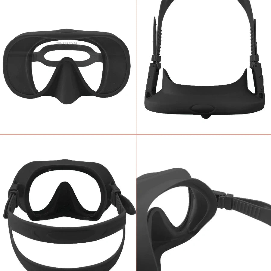 180° Full Face Diving Mask with Anti-Fog Snorkel Tube