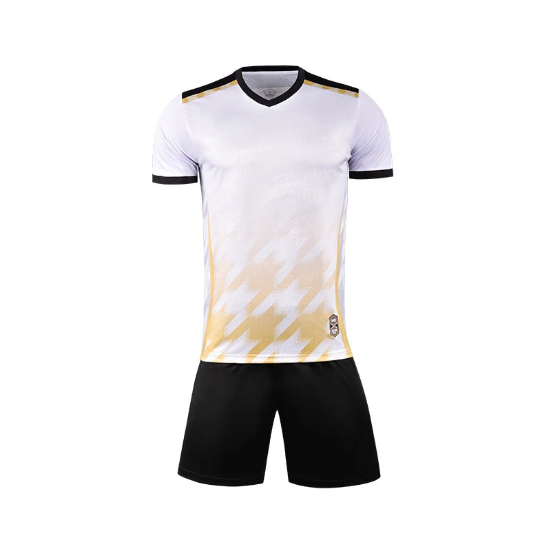 2024 Men's Soccer Jersey Set Training uniform Shirt Running Football short sleeve set