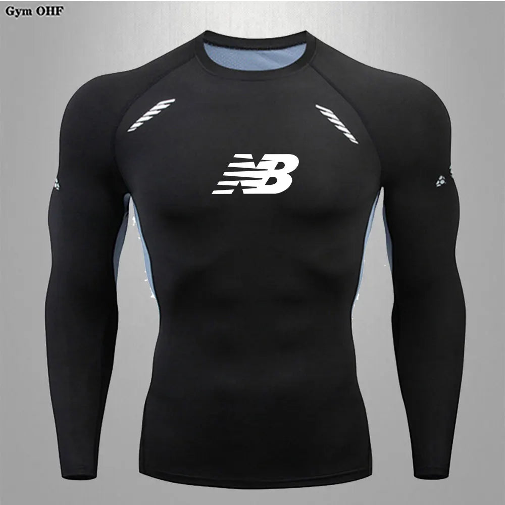 Men's Running Training Sportswear Cycling Slow Running Quick Drying Fitness Clothes Sanda Fitness Exercise Tight Fitting Clothes