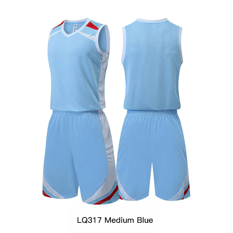 🏀 Customizable Basketball Jersey for Kids & Adults | Quick-Drying Training Uniforms & Tracksuits