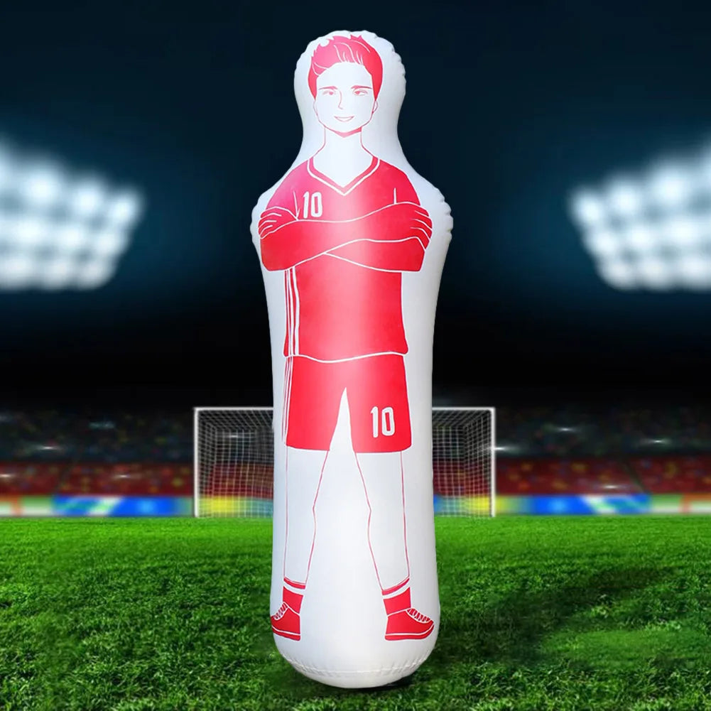 ⚽ 160cm Inflatable Football Training Goalkeeper – Solo Soccer Trainer & Air Dummy Tool 🥅