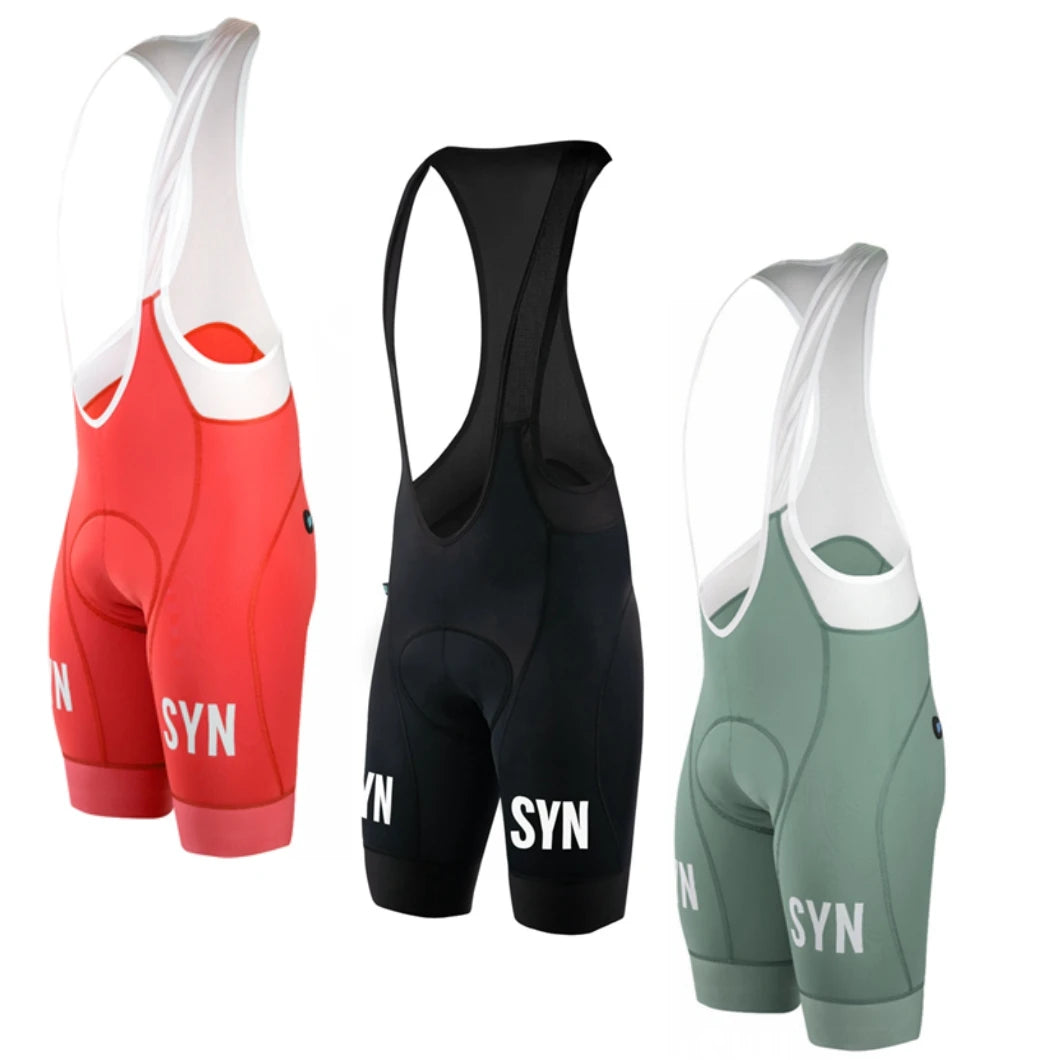 SYN High-Quality Unisex Bib Shorts | Shockproof Sponge Seat for Long-Distance Riding | MTB & Road Cycling