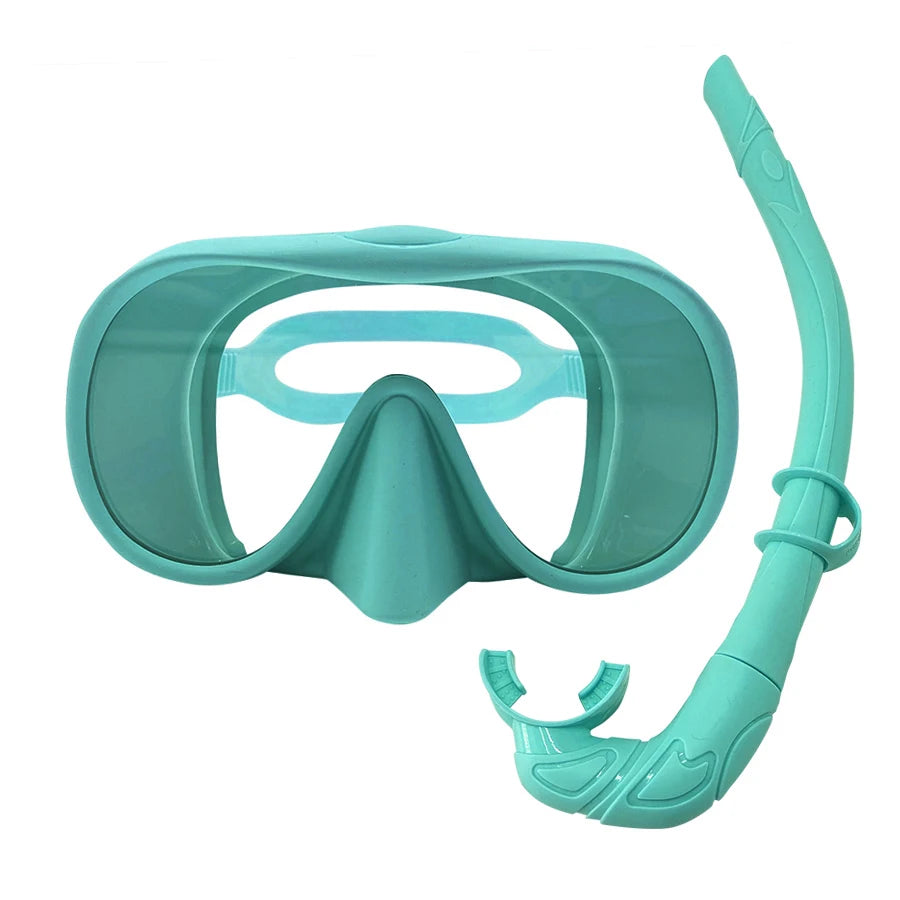 180° Full Face Diving Mask with Anti-Fog Snorkel Tube
