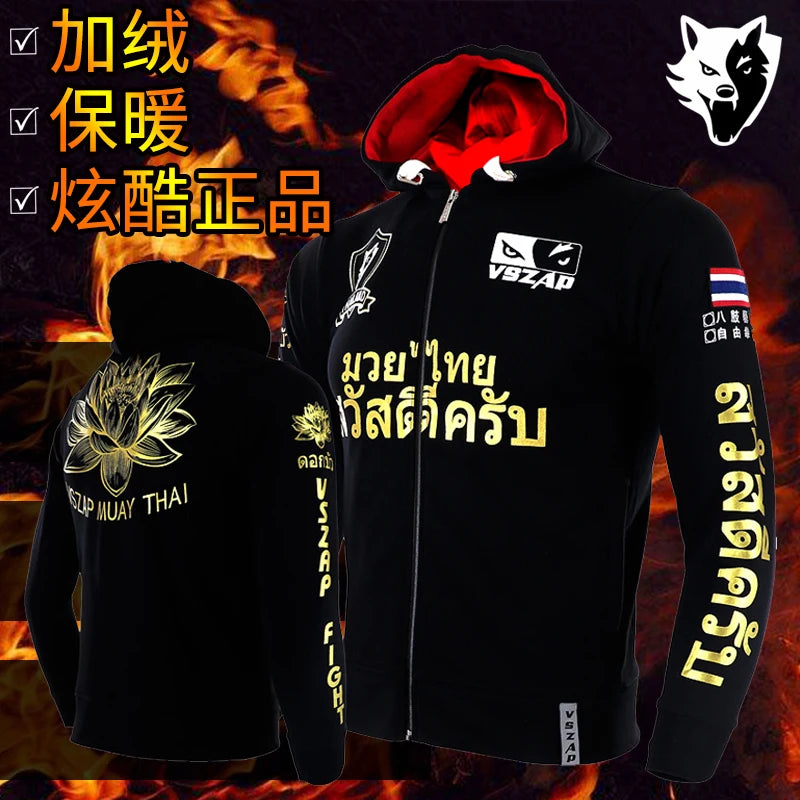 Autumn & Winter Training Jacket – Hooded Sweatshirt for MMA, Running & Jiu-Jitsu