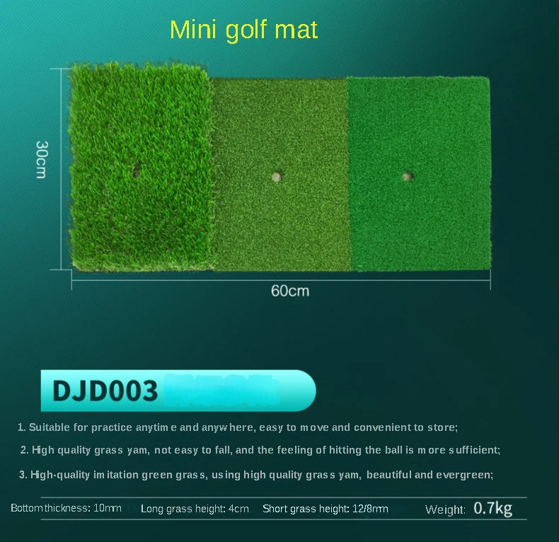 PGM Golf Hitting Mat | Durable PP Grass Pad for Indoor & Outdoor Practice | Golf Training Aids