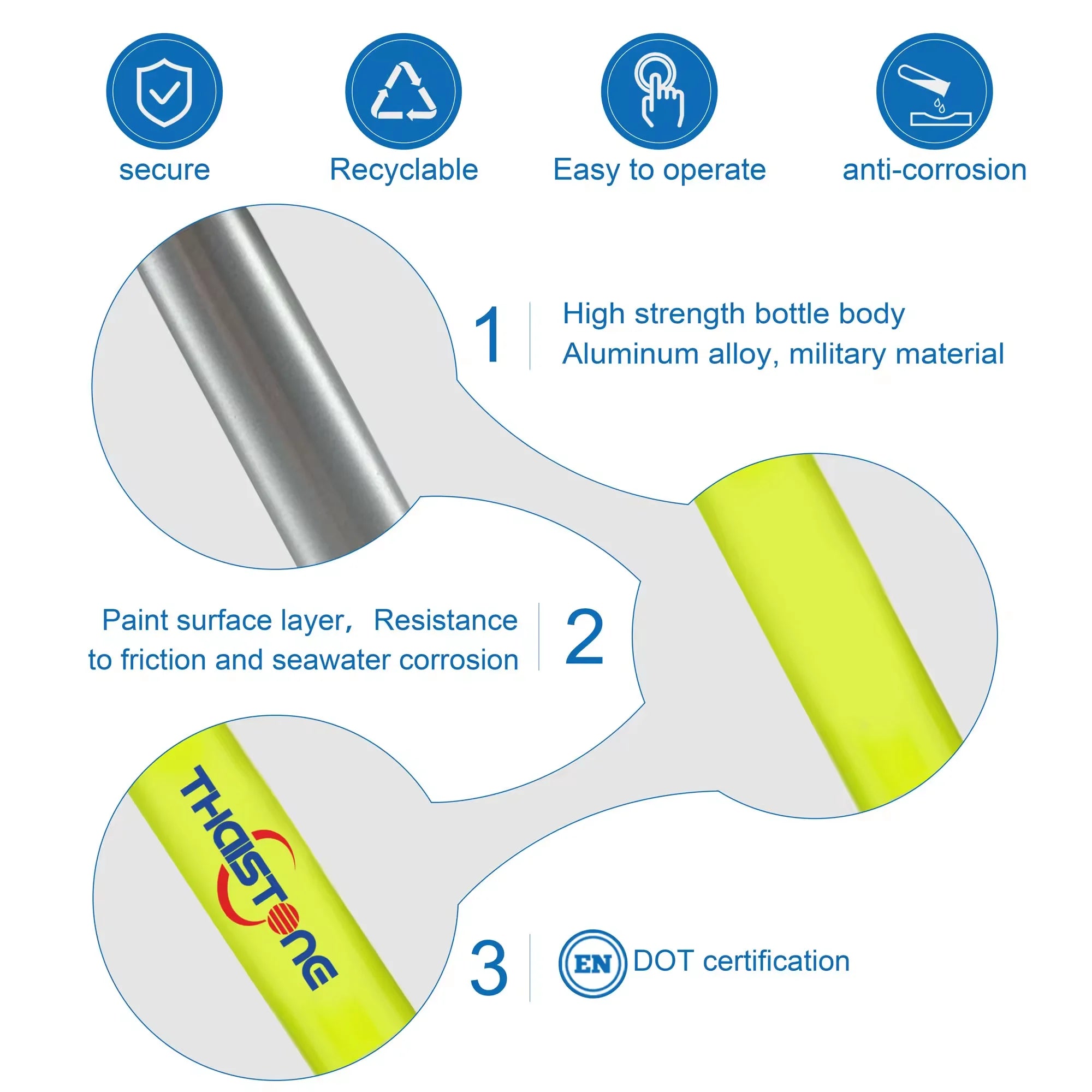 Mini Scuba Diving Tank 0.5L Oxygen Cylinder Set