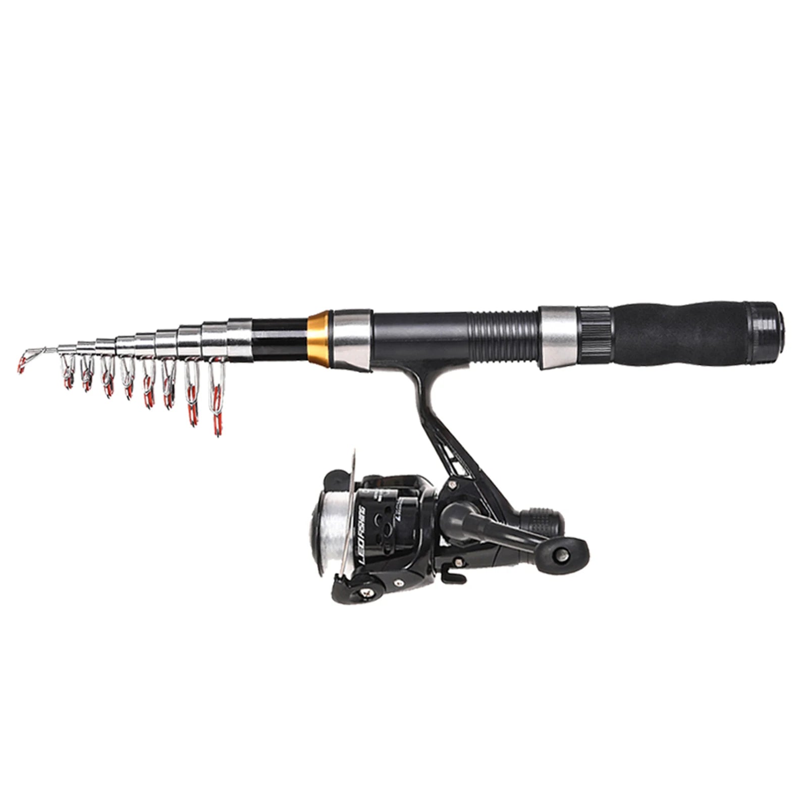 🎣 Lixada 2.1m/2.3m Telescopic Fishing Rod & Reel Combo – Carbon Fiber Rod with Spinning Reel & Carrying Bag 🐟