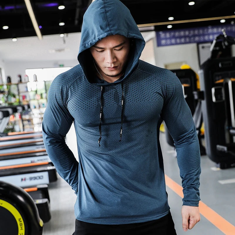 💪 Men's Fitness Tracksuit | Running Sport Hoodie & Joggers | Gym & Outdoor Workout Set