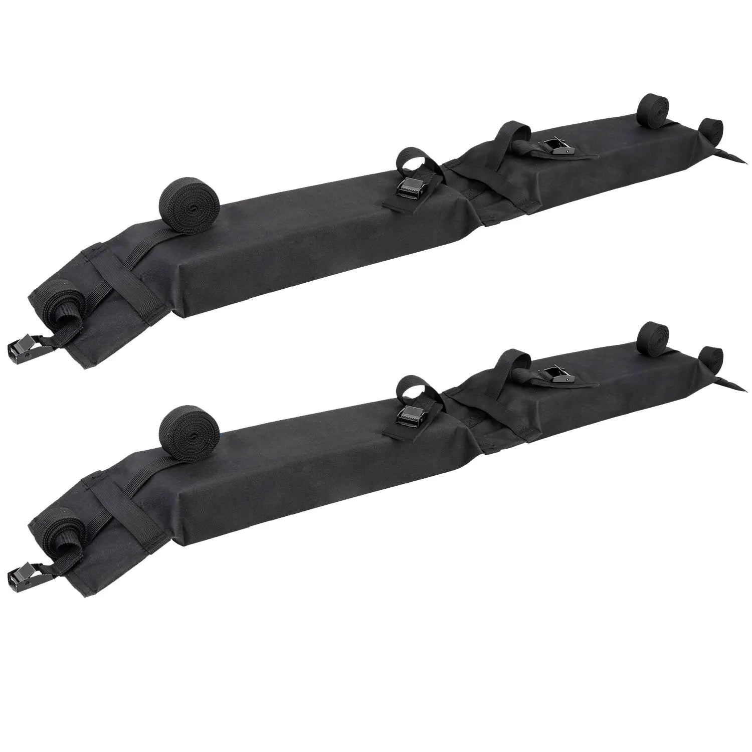 🚗 Car Soft Roof Rack Pads | Kayak, Surfboard, SUP, & Canoe Carrier | Cargo Tie Down Straps for SUVs