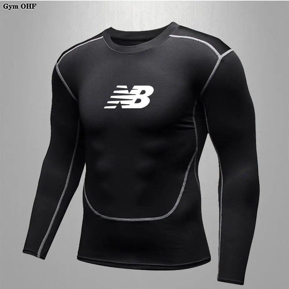 Men's Running Training Sportswear Cycling Slow Running Quick Drying Fitness Clothes Sanda Fitness Exercise Tight Fitting Clothes