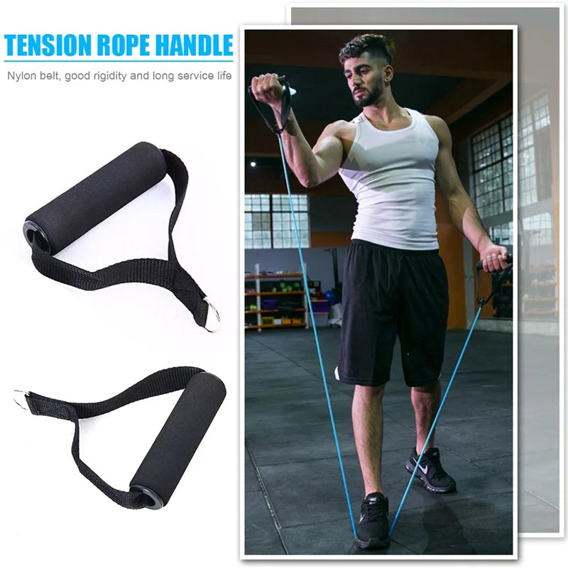 💪 Heavy-Duty D-Ring Metal Gym Handles - Ultimate Workout Versatility 💪