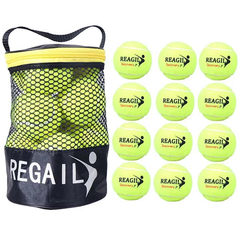 🎾 High Elasticity Tennis Balls - Durable Set of 12 for Training and Practice 🎾