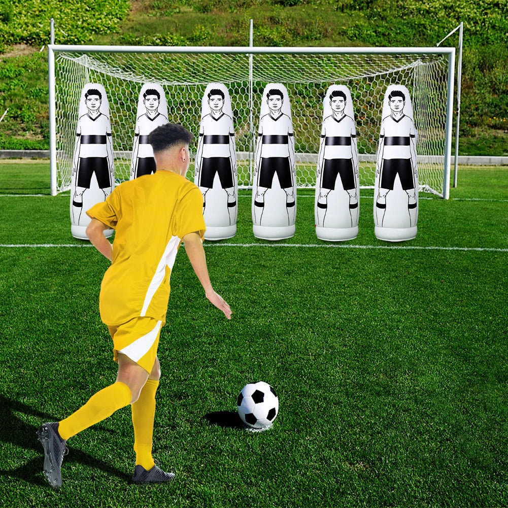 ⚽ 160cm Inflatable Football Training Goalkeeper – Solo Soccer Trainer & Air Dummy Tool 🥅