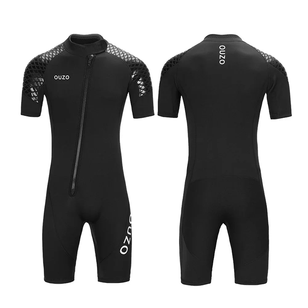 🌊 3MM Neoprene Short Sleeves Wetsuit for Men & Women | Couples Thick Scuba Diving Suit | Surfing & Snorkeling Swimwear